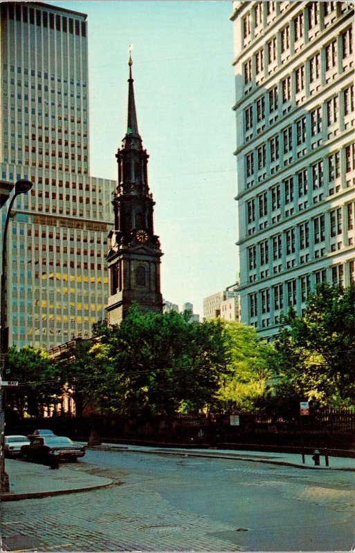 Saint Pauls Chapel Churchyard Looking E Postcard UNP VTG Dexter Unused Vintage 