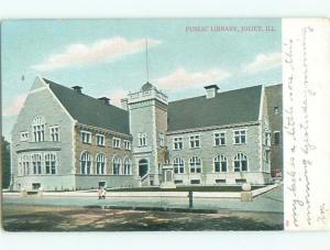 Pre-1907 PUBLIC LIBRARY Joliet Illinois IL Q1825