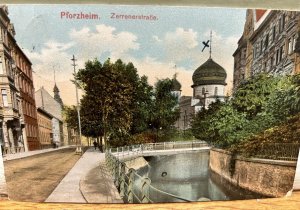 Antique Jewish Postcard Extremely Rare Pforzheim Synagogue Kristallnacht 1912