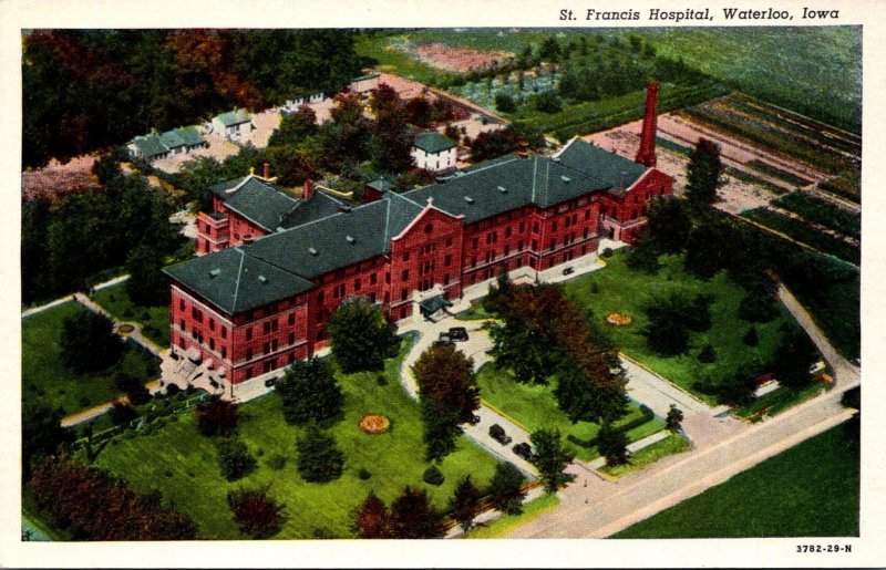 Iowa Waterloo St Francis Hospital Curteich