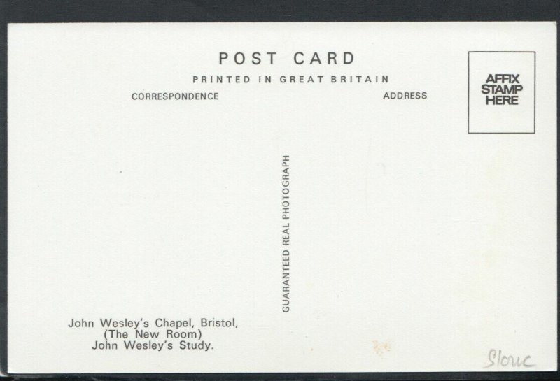 Bristol Postcard - John Wesley's Chapel - John Wesley's Study    RS16248 