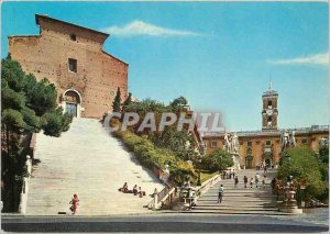 Postcard Modern Rome Staircase of Ara Coeli and Capitol