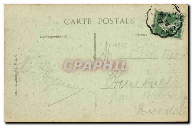 troo Old Postcard General View of the Loir