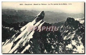 Old Postcard Daupine Paivoux Massif Central Peak of Meije