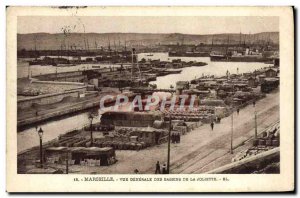 Old Postcard Marseille Vue Generale Des Basins De La Joliette