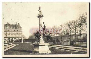 Paris Old Postcard Monument Raffet