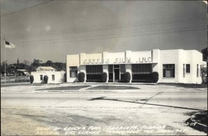 Sarasota Florida FL Green's Fuel Building Real Photo Postcard