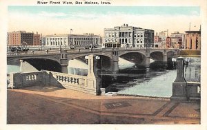 River Front View Des Moines, Iowa  