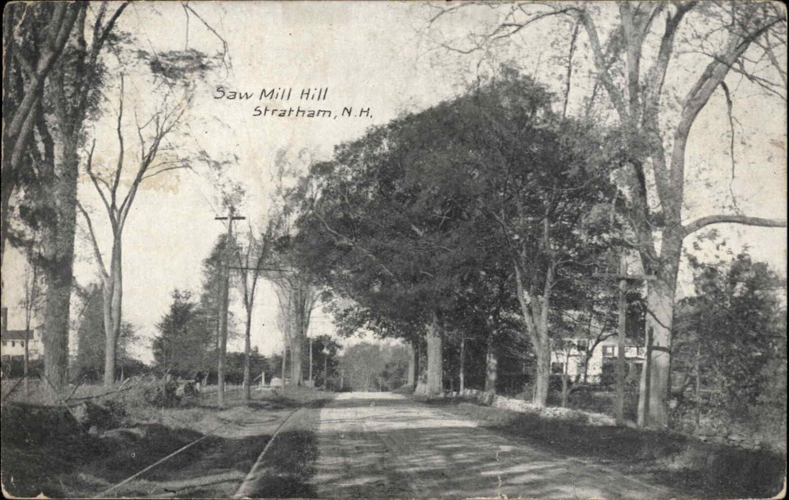 Stratham NH Saw Mill hill c1910 Postcard United States New