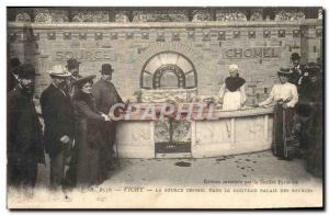 Old Postcard Vichy Cures The Source Chomel In The New Palace sources