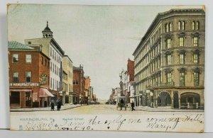 Harrisburg Pa Market Street 1908 udb Tuck Postcard P17