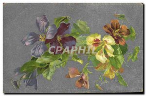 Old Postcard Fantasy Flowers