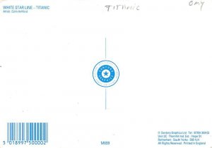 Titanic Modern Card White Star Line Titanic Ship 