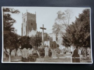 Devon PAIGNTON Parish Church - Old RP Postcard by E A Sweetman 6136