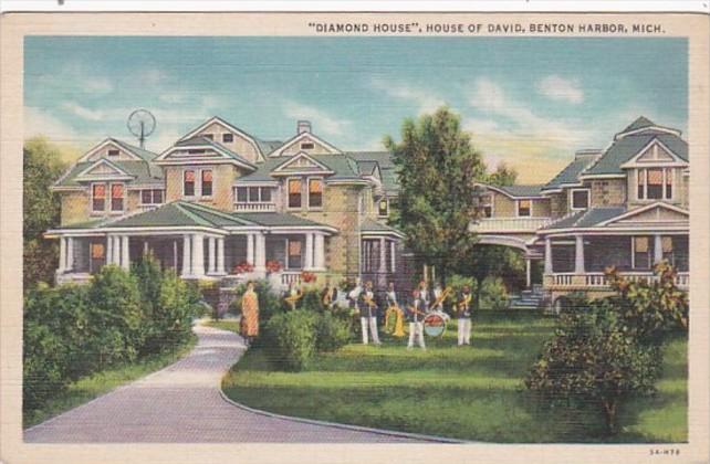 Michigan Benton Harbor Diamond House House Of David Curteich