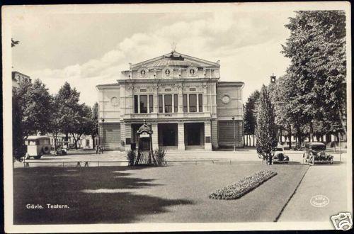 sweden, GÄVLE GAVLE, Teatern Theatre (1950s) RPPC