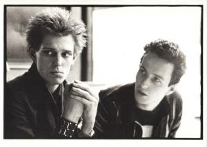 The Clash Paul Simonon Joe Strummer in 1977 Modern Postcard