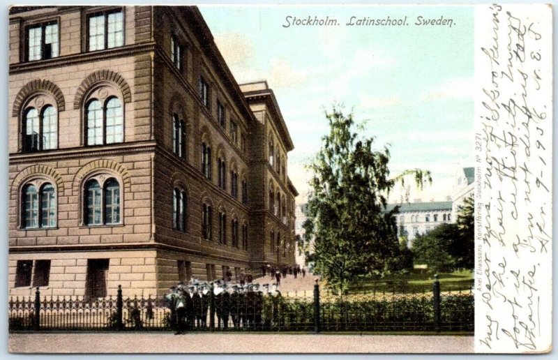 Postcard - Latinschool - Stockholm, Sweden