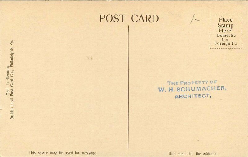Architectural Federal Street Nichols House Postcard Salem Massachusetts 10427