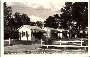 1940s TIFTON GEORGIA TIFTON MOTOR COURT US 41 A. SCHROEDER RPPC POSTCARD 41-43