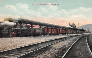 Towanda Pennsylvania LV Railroad Train Station Vintage Postcard AA74718