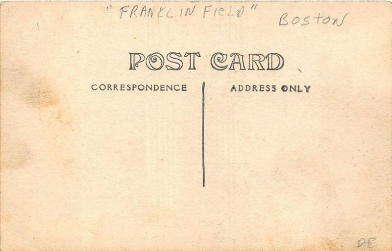 Boston MA Bowling On The Green Franklin Field Players RPPC Postcard