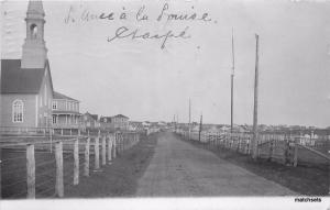 1910 Grand Rapids Michigan Street Scene Church RPPC Real photo postcard 213