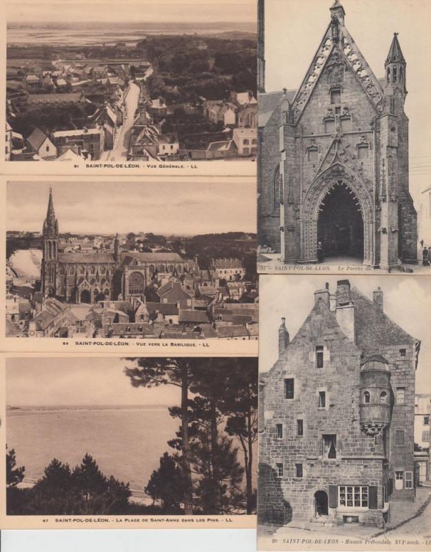 SAINT-POL-DE-LÉON FINISTÉRE (DEP.29) BRETAGNE 107 Cartes Postales 1900-1940