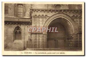 Old Postcard The Cathedral Cahors north gate