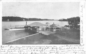 Boat Landing in Worcester, Massachusetts Lake Quinsigamond.