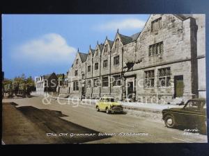 ASHBOURNE Old Grammar School & Standard 8 or 10? Motor Car with L Plates c1950s