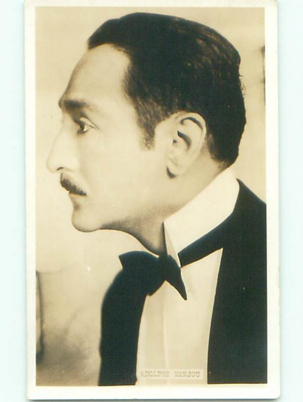 rppc Pre-1929 Adolphe Menjou FAMOUS FILM MOVIE ACTOR AC8338
