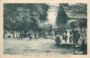 BATHURST River Gambia from the Church on a Sunday