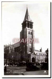 Paris - 6 - Church of Saint Germain des Pres Old Postcard