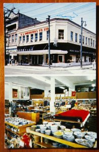 Kuo Seun Importers Vancouver BC Pender St. Multiview Unused Vintage Postcard F88