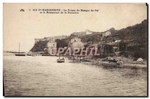 Old Postcard Ile St Marguerite Prison in the Iron Mask and the Restaurant of ...