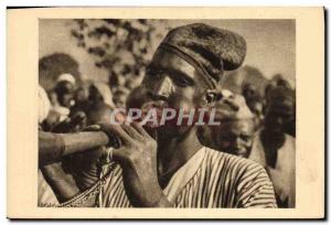 Old Postcard Folklore French Equatorial Africa Musician Chad Fort Lamy