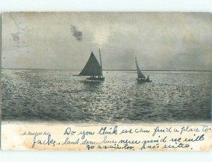 Pre-chrome BOAT Postmarked Ocean Grove In Neptune - Near Asbury Park NJ AF5189