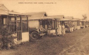 Charlotte Vermont Green Mountain View Camps Vintage Postcard AA32746