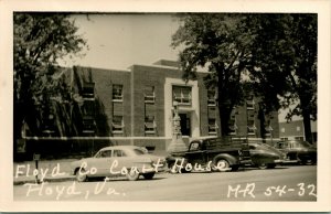 RPPC Floyd County Court House Floyd VA Virginia Unused UNP Postcard T18