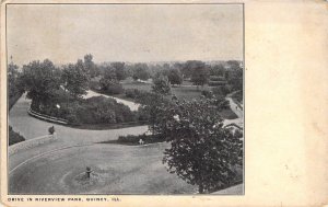 c.'06, Drive In  Riverview Park, Quincy, IL, Old Post Card