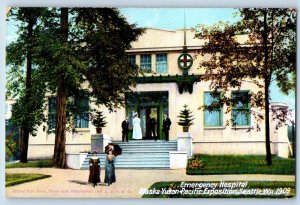 Seattle Washington Postcard Emergency Hospital  Yukon Pacific Exposition c1910