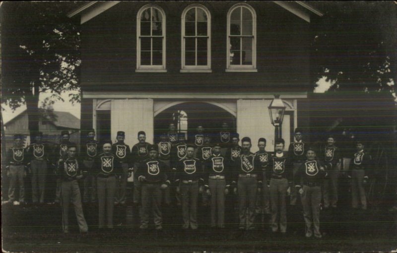 Wheatland IA Volunteer Fire Dept c1910 Real Photo Postcard