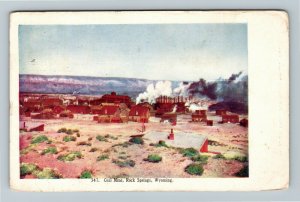 Rock Springs WY, Coal Mine, Vintage Wyoming Postcard