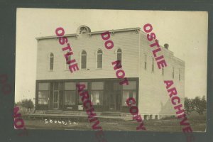 Stout IOWA RPPC c1910 GENERAL STORE nr Cedar Falls Parkersburg New Hartford Dike