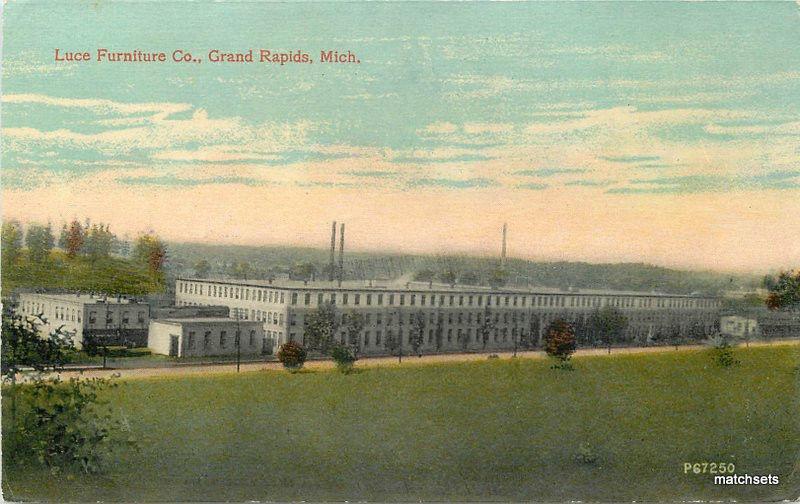 C 1910 Luce Furniture Store Grand Rapids Michigan Factory Industry