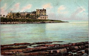 View of The Checkley Hotel, Prouts Neck ME Vintage Postcard Q22
