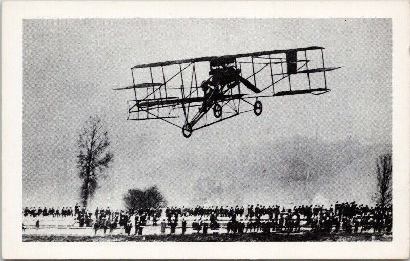 Charles Hamilton Aviator Flying First Aeroplane Seattle 1910 Unused Postcard E64