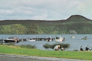 Motuoapa Fishing Speedboats 1980s New Zealand Postcard