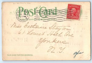 1905 View Of Brooklyn Bridge Hold To Light HTL New York NY Antique Postcard